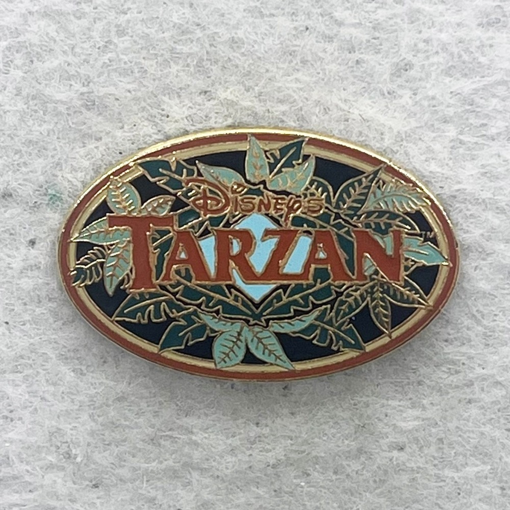 Vintage Disney Tarzan Jungle Logo Pin